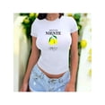 thumbnail image 1 of Playera Blusa De LimonesDolce Far Niente – Disfruta el Placer de No Hacer Nada con Estilo Color Blanco Talla Mediana Marca Emil SaEs, 1 of 4