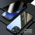 thumbnail image 1 of Anti-Peeping Full Body Case For  - Anti-scratch Clear Tempered Glass Metal Bumper Protection Privacy Cover  Red  iPhone12promax 6.7”, 1 of 9