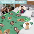 thumbnail image 2 of Couverture en Polaire Visage & Emoji Personnalisée, 2 of 9