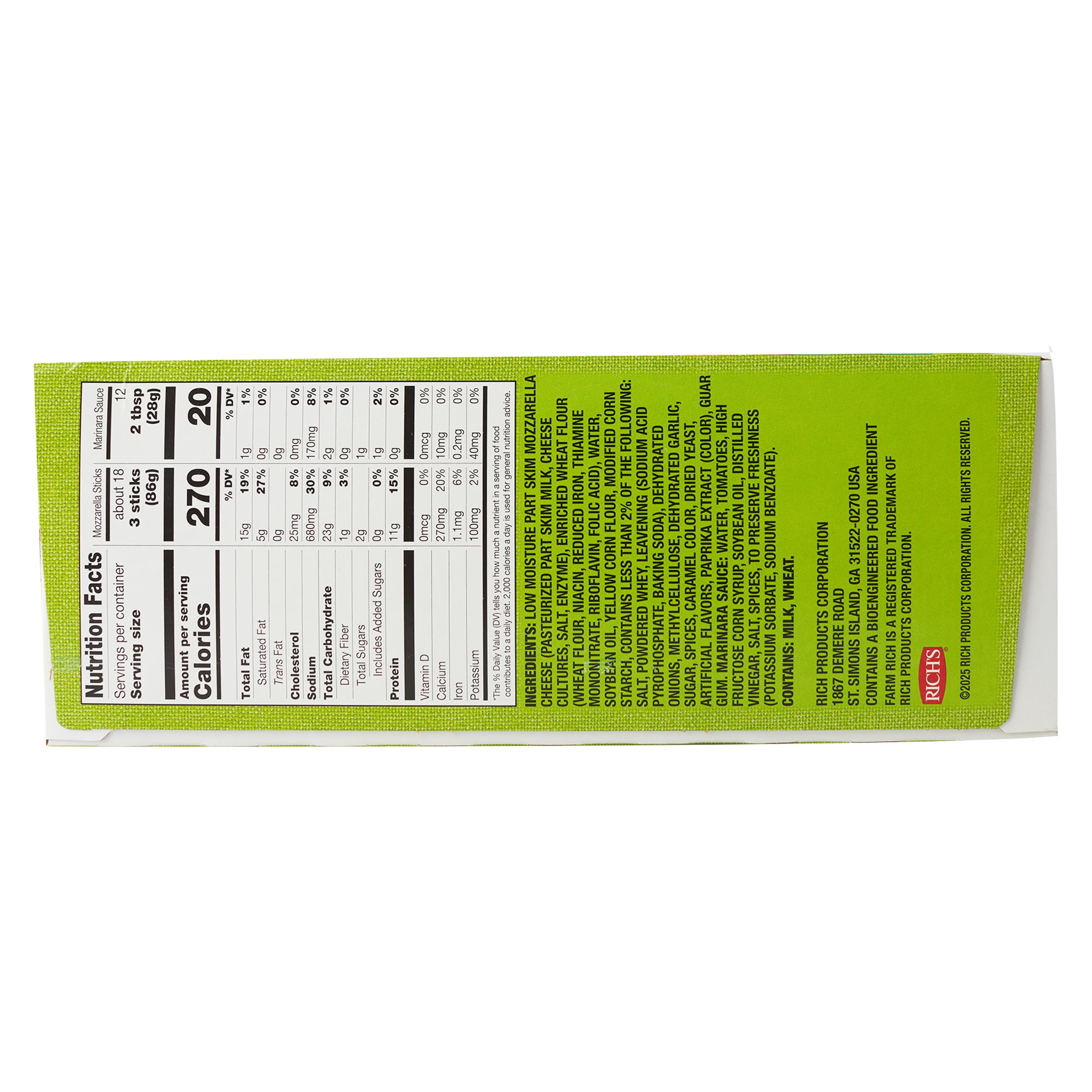 Farm Rich Breaded Mozzarella Cheese Sticks, Party Size, 66 oz (Frozen Snacks and Appetizers)
