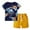 WMBT3282, variant on HILEELANG Toddler Boy Summer Short Sets Outfits Cotton CrewNeck Navy Blue Forest Short Sleeve Playwear Sets 4T