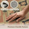 thumbnail image 6 of ODIKA Southwestern Allover Zigzag Frame Border Motif Stripe Stepped Aztec Flowing Foldable Easy Care for Queen Size Bedroom, Under Bed, Master Suite, 6 of 7