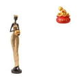 thumbnail image 1 of Escultura de tesoro de dama africana, figura decorativa para el hogar, adorno artístico novedoso para dormitorio, mesa, mueble de TV, regalo de inaugu, 1 of 8