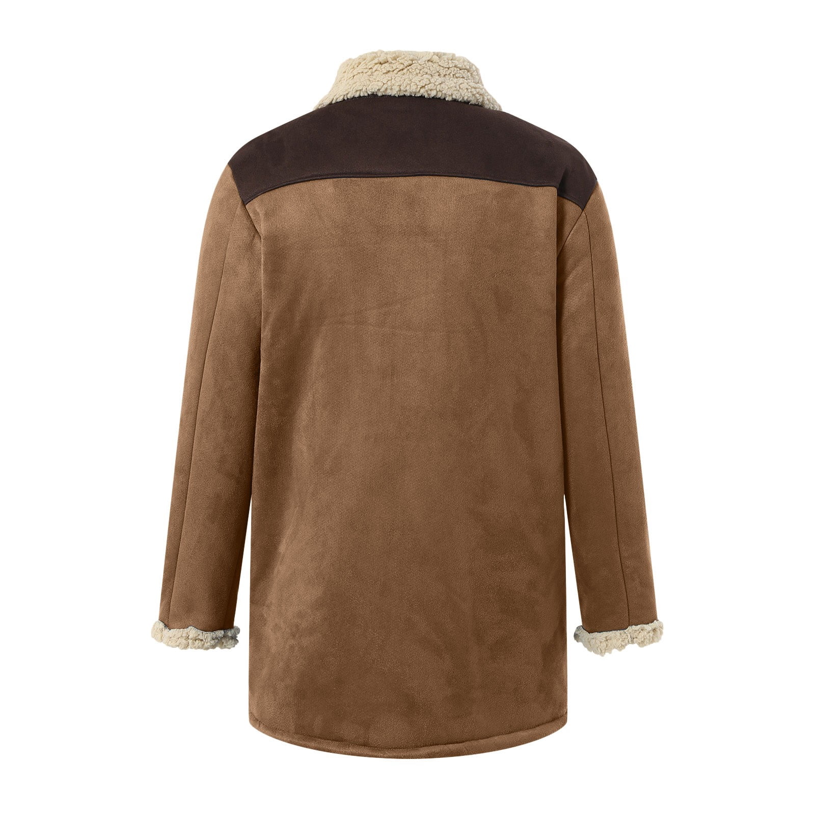 Mens Western Cowboy Jacket Distressed Suede Long Trench Coats Zip