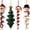 4PCS, variant on Crochet Christmas Spiral Ornaments DIY Kit,Beginner Friendly Christmas Spiral Tree Decor Craft Set with Soft Yarn, Snowflake Beads, Festive Holiday Gift for Adults