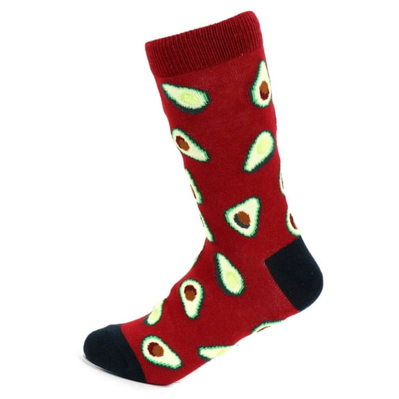 Urban-Peacock Women's Novelty Fun Crew Socks for Dress or Casual - Avocado, 1 Pair