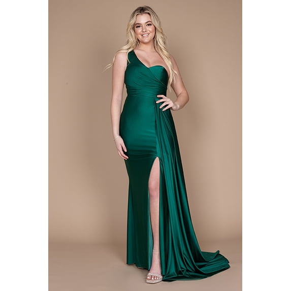 Dylan & Davids One Shoulder Long Evening Gown Prom Dress
