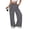 Gray, variant on Women's Leopard Print Wide Leg Pants, High Waisted Straight Leg Trousers, Trendy Animal Print Casual Long Pants, S-XXXL
