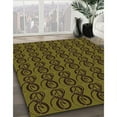 thumbnail image 3 of Ahgly Company Machine Washable Indoor Rectangle Transitional Dark Yellow Green Area Rugs, 7' x 9', 3 of 7