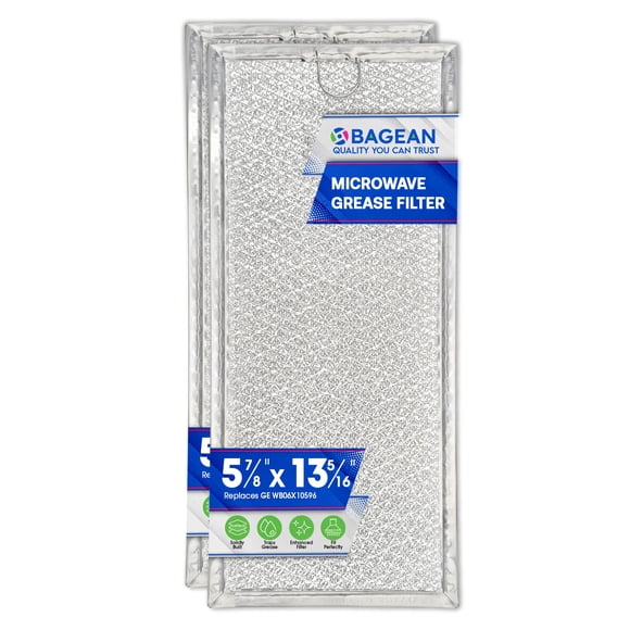 Microwave Grease Filter WB06X10596 Replacement For Many GE Microwaves (2-Pack)