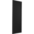 thumbnail image 5 of 15"W x 75"H True Fit PVC Single Panel Chevron Modern Style Fixed Mount Shutters, Black (Per Pair - Hardware Not Included), 5 of 9