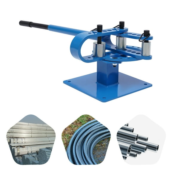 New Premium Pipe Tube Bender 1''-3'' Inch Manual Tube Bender W/ 7 Dies Tubing Metal