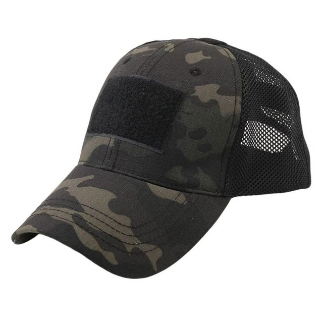 Embroidered Camping Hair Hat Adjustable Washed Baseball Cap for Women Men