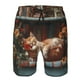 thumbnail image 3 of Balery Cat Asleep Among Flowers Traje de Baño Estilo Hawaiano para Hombre, Shorts de Secado Rápido con Bolsillos-Medium, 3 of 6