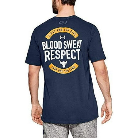 Under Armour Mens Project Rock BSR Graphic Shirt Small 1347361-408