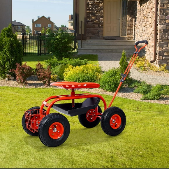 Rolling Garden Carts with Seat