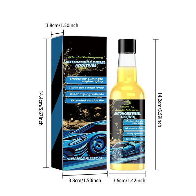 Hxlamzoo Additif de Carburant Automobile Haute Performance - Augmente l'Efficacité du Moteur, Nettoie les Injecteurs & Réduit les Émissions / Bouteille de 100ml pour une Expérience de Conduite Améliorée
