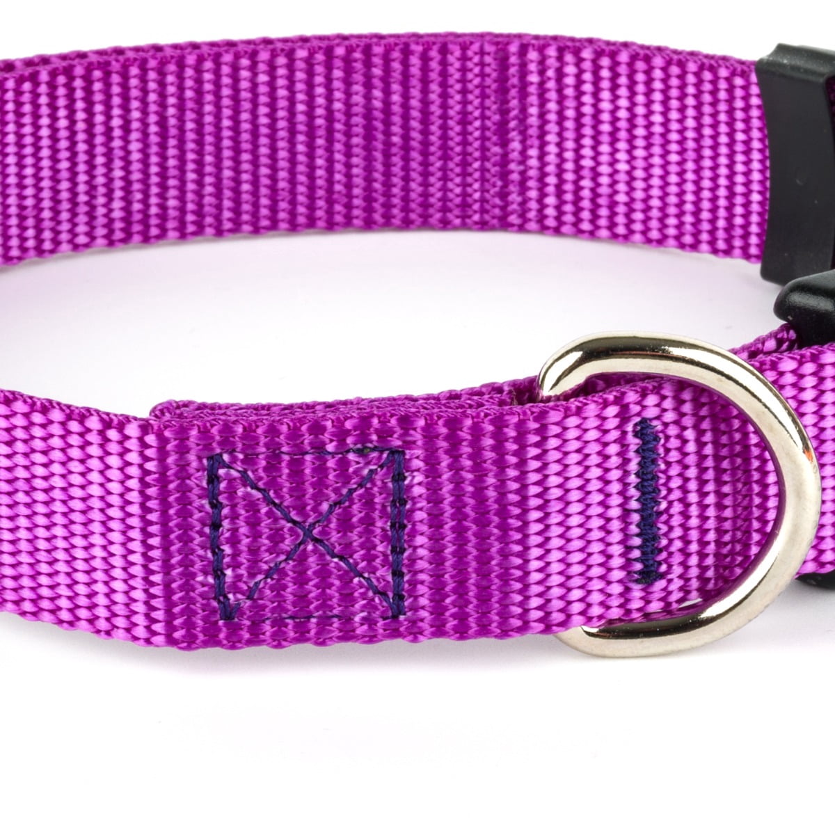 Country Brook Petz® Bright Purple Everyday Nylon Dog Collar and Leash, Large