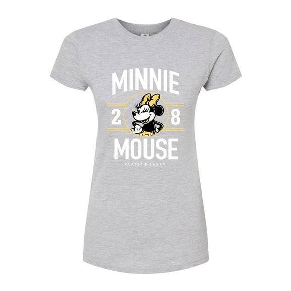 Disney - Minnie Mouse - Classy & Sassy Since '28 - Juniors Fitted Graphic T-Shirt