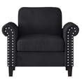 thumbnail image 2 of New Classic Furniture Alani Contemporary Fabric & Wood Accent Chair in Black, 2 of 3
