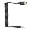 thumbnail image 4 of Cable adaptador de audio para micrófono en vivo PULUZ TRRS macho de 3,5 mm a tipo C macho con resorte en espiral, 4 of 14
