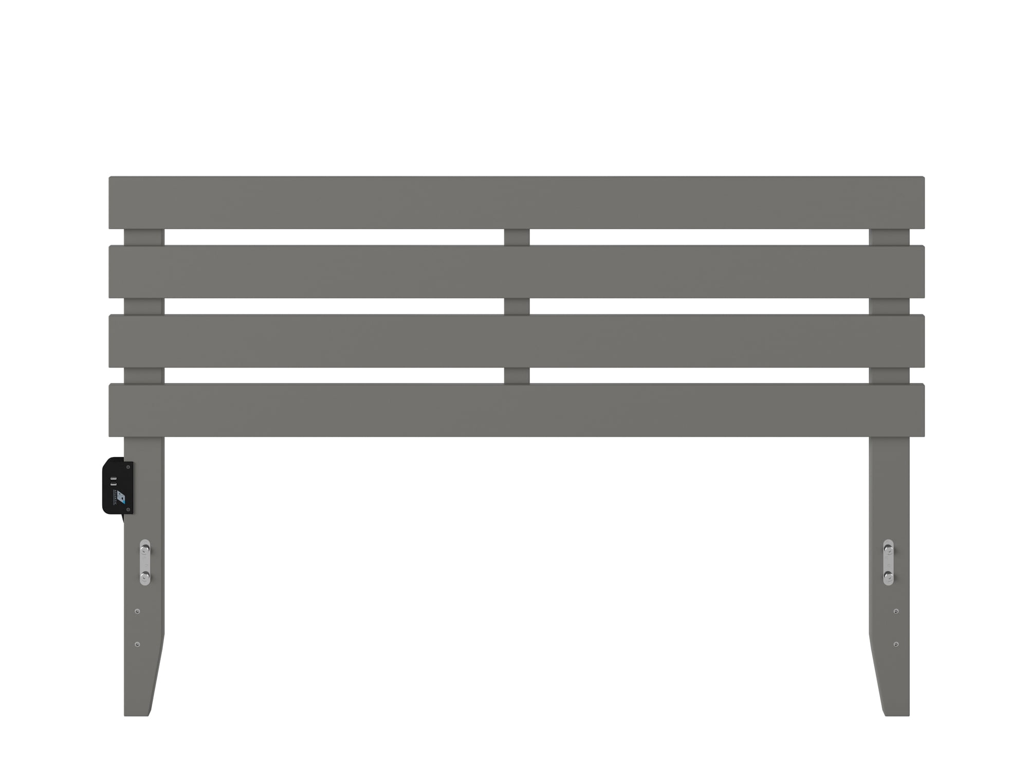 Oxford Queen Headboard in Grey with USB Turbo Charger