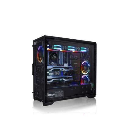 CybertronPC - BLU-Print Desktop - AMD Ryzen ThreadRipper 2990WX - 128GB Memory - 1TB Solid State Drive + 4 x 1TB Solid State Drives - Black/RGB