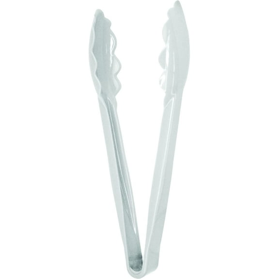 TrueCraftware - 6-Inch Scallop Grip Tong, Polycarbonate, White Color, NSF listed