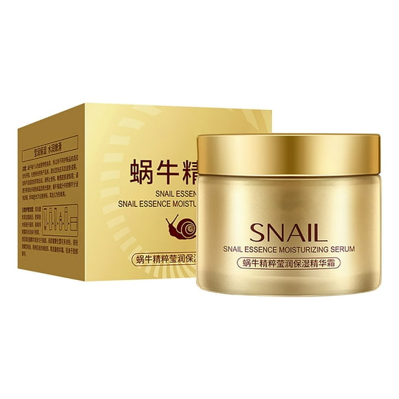 TopLLC Face Moisturizer Cream Image Beauty Snail Liquid Moisturizing Cream Rejuvenating Nourishing Hydrating Snail Cream Skincare