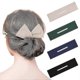 thumbnail image 1 of 4-Piece Hair Bun Maker Set - Doughnut Style for French Hairstyles (Black, Khaki, Green, Dark Blue, Fabric), 1 of 5