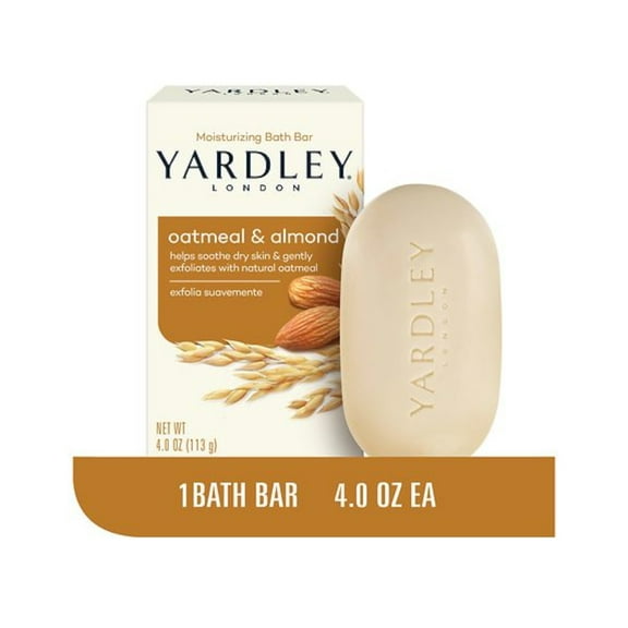 Yardley Oatmeal & Almond Bath Bar, 4 oz