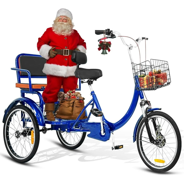 DEYGIA 20" Adult Tricycle with Rear Seats, 3-Wheel Bikes, Baskets, for Senior - Walmart.com DEYGIA 20" Adult Tricycle with Rear Seats, 3-Wheel Bikes, Baskets, for Senior - Walmart.com