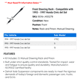 thumbnail image 2 of Front Steering Rack - Compatible with 1993 - 1997 Honda Civic del Sol 1994 1995 1996, 2 of 2
