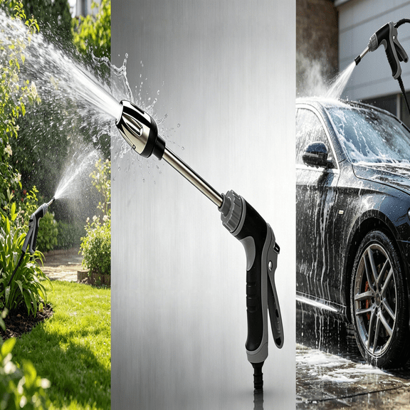 Six-Piece Powerful Jet High-Pressure Water Gun, Garden Hose Original Set (Enhanced Version),Garden Shower High-Pressure Sprayer,  Suitable for Garden Watering, Car Washing, And Pet Bathing