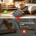 thumbnail image 2 of 19.68" H 2-in-1 Foldable Wooden Dog Stairs & Ottoman for Couch/Bed, Non-Slip Pet Ramp/Steps with Joint Support for Small Medium Large Dogs Cats Puppy, Senior & Injured Pets, Space Saving Design, 2 of 7