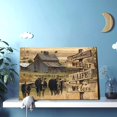 thumbnail image 3 of Farmhouse Wall Art Rustic Cow Wall Decor Canvas Family Country Themed Painting Giclee Matte Prints Home Decor For Bedroom Living Room Bathroom 12x18 Inch, 3 of 6