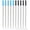 Multicolor, variant on YLOHUIL Ballpoint Pen Refills, 10 Pack 1mm Metal Pen Tips, Black Ink Screw in Refills for Round Ballpoint Pens, Smooth Writing Replacement Cartridges