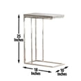 thumbnail image 5 of Steve Silver Lucia Table d'Appoint Gris de 10 Po pour Chaise, 5 of 5