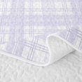 thumbnail image 5 of Manfei Vintage Grid Quilt King,Modern Checkered King Coverlet Set,Purple,3 Pieces,1 Bedspread and 2 Pillowcases, 5 of 7