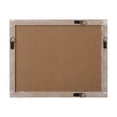 thumbnail image 2 of SOFE 16x13 Inches White Linen Bulletin Board with Dual Hooks - Wood Framed Wall Mount Pin Board & Memo Display Organizer for Kitchen, Office, Bedroom Decor, 2 of 6