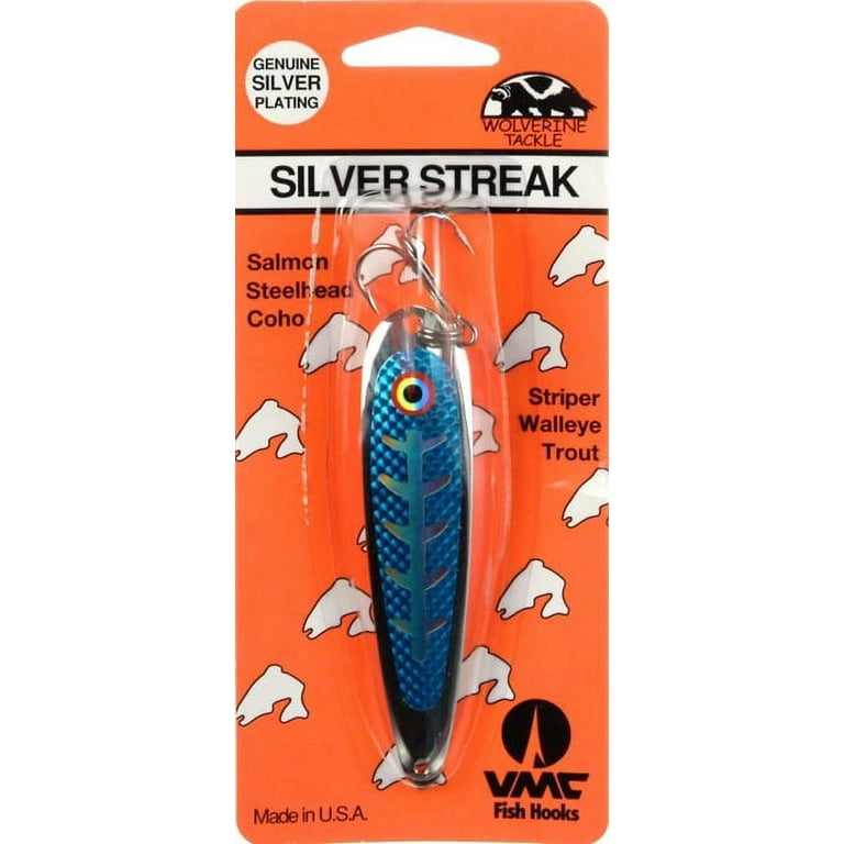 Wolverine Silver Streak 1/2 ounce Silver Blue Silver, Fishing