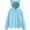 Sky Blue, variant on DJDLJWCJ Girls Fleece Lined Hoodies Sweatshirt Winter Warm Long Sleeve Pullover Tops Kids Solid Color Sweatshirts Sky Blue Size 5T