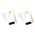 thumbnail image 1 of Wosthever 1 Set Practical Stable Sewing Needle Leather High Exquisite Repair Tools Strength Supplies Stitching Awl Awl Sewing Shoe Leather Como se muestra 2piezas Wosthever CBP584417, 1 of 5