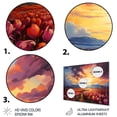 thumbnail image 3 of Designart "Denmark Multicolor Tulip landscapes IV" Floral Metal Wall Decor, 3 of 5