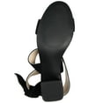 thumbnail image 5 of Journee Signature Womens Genuine Leather Hether Hook and Loop Block Heel Sandals, 5 of 9