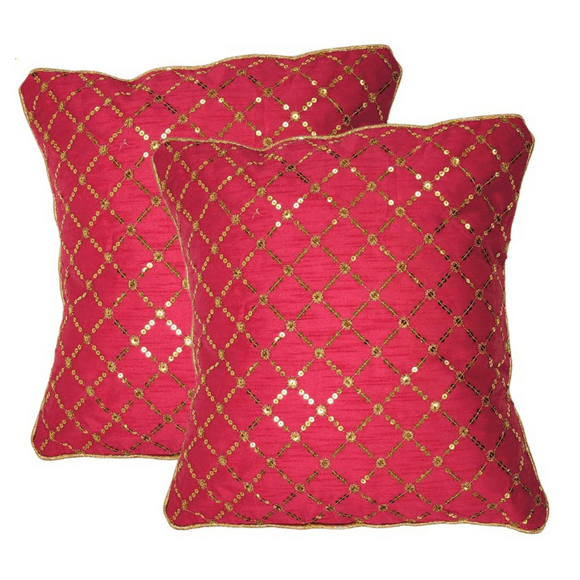 Sequins Pillow Cover - Home Decor Cushion Covers, Decorative Pillow cover, Comfy Couch Cushion, 15"x15"