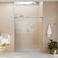thumbnail image 3 of Eclipse 60 in. x 78 in. Fully Frameless Glass Sliding Shower Doors, 3 of 10