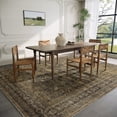 thumbnail image 7 of BERTHMEER Vintage 6'x9' Area Rugs for Living Room Kitchen Bedroom Rugs Non Slip Washable Brown Carpets Office Farmhouse Dorm Dining Room Black Oriental Traditional Distressed Rugs, 7 of 7