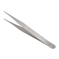 thumbnail image 3 of 3X Fine Point Silver Tone Pointy Straight Tweezers 4 1/2 Inch, 3 of 8