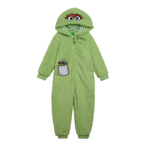 Disfraz de Sesame Street, Oscar the Grouch, acogedor mono de 18 meses